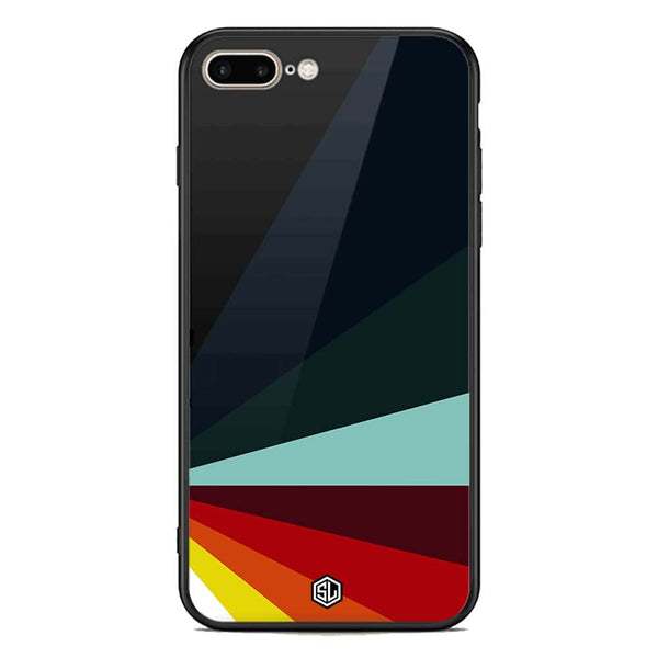 Retro Stripes Series Soft Phone Case - Premium Glass Case - iPhone 8 Plus / 7 Plus