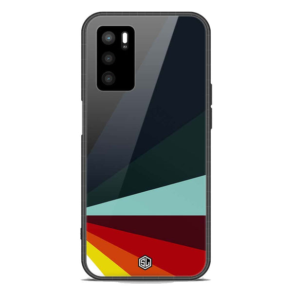 Retro Stripes Series Soft Phone Case - Premium Glass Case - Oppo A16s
