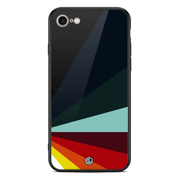 Retro Stripes Series Soft Phone Case - Premium Glass Case - iPhone 8 / 7
