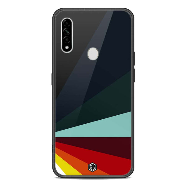 Retro Stripes Series Soft Phone Case - Premium Glass Case - Oppo A8