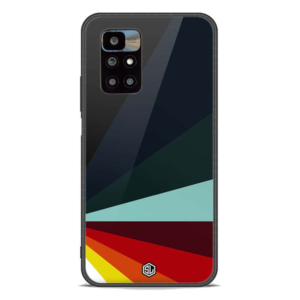 Retro Stripes Series Soft Phone Case - Premium Glass Case - Xiaomi Redmi 10