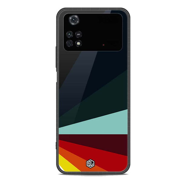 Retro Stripes Series Soft Phone Case - Premium Glass Case - Xiaomi Poco M4 Pro 5G