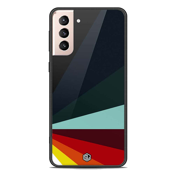 Retro Stripes Series Soft Phone Case - Premium Glass Case - Samsung Galaxy S21 FE 5G