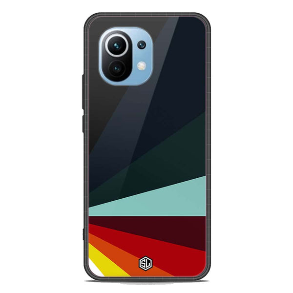 Retro Stripes Series Soft Phone Case - Premium Glass Case - Xiaomi Mi 11