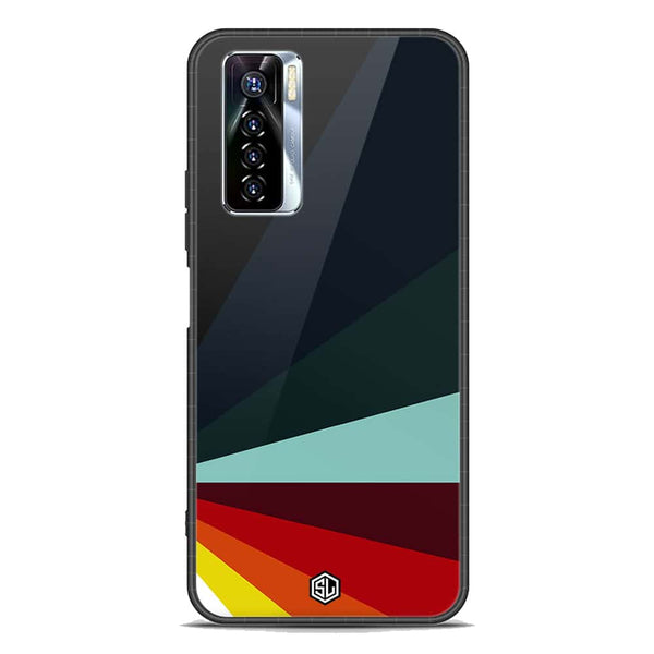 Retro Stripes Series Soft Phone Case - Premium Glass Case - Tecno Camon 17 Pro