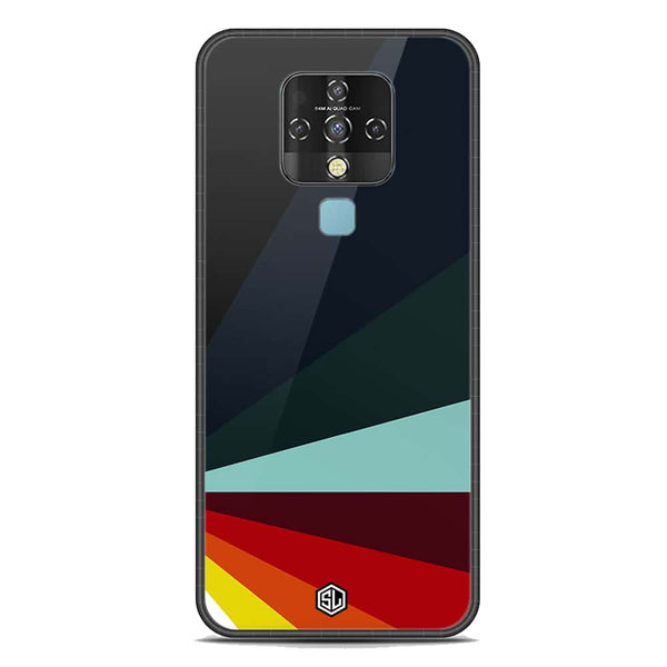 Retro Stripes Series Soft Phone Case - Premium Glass Case - Tecno Camon 16