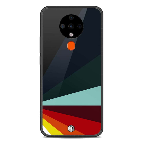 Retro Stripes Series Soft Phone Case - Premium Glass Case - Tecno Spark 6