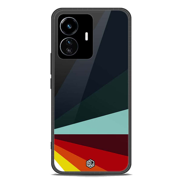 Retro Stripes Series Soft Phone Case - Premium Glass Case - Vivo Y77 5G