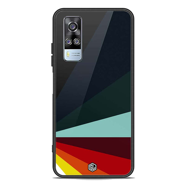 Retro Stripes Series Soft Phone Case - Premium Glass Case - Vivo Y51 (2020 December)
