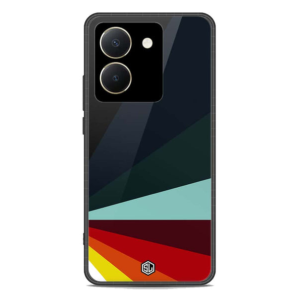 Retro Stripes Series Soft Phone Case - Premium Glass Case - Vivo Y36 4G