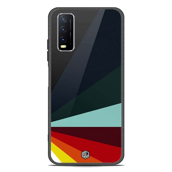 Retro Stripes Series Soft Phone Case - Premium Glass Case - Vivo Y12a