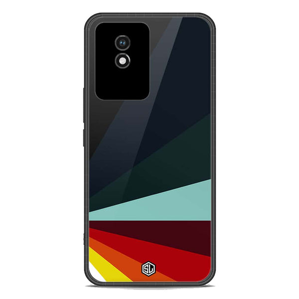 Retro Stripes Series Soft Phone Case - Premium Glass Case - Vivo Y11 2023