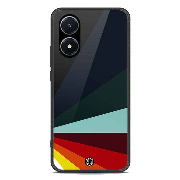 Retro Stripes Series Soft Phone Case - Premium Glass Case - Vivo Y02s