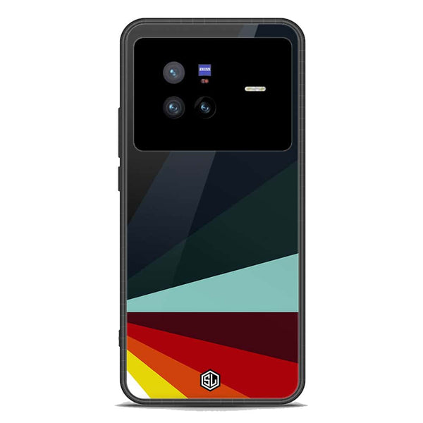 Retro Stripes Series Soft Phone Case - Premium Glass Case - Vivo X80