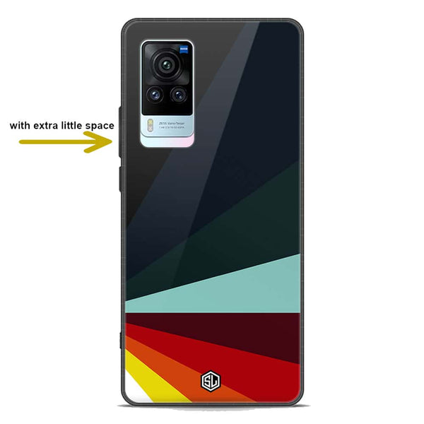 Retro Stripes Series Soft Phone Case - Premium Glass Case - Vivo X60 Pro