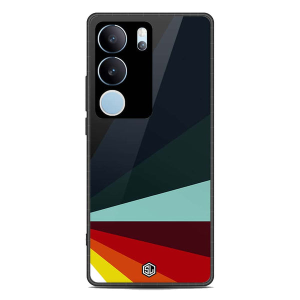 Retro Stripes Series Soft Phone Case - Premium Glass Case - Vivo V29