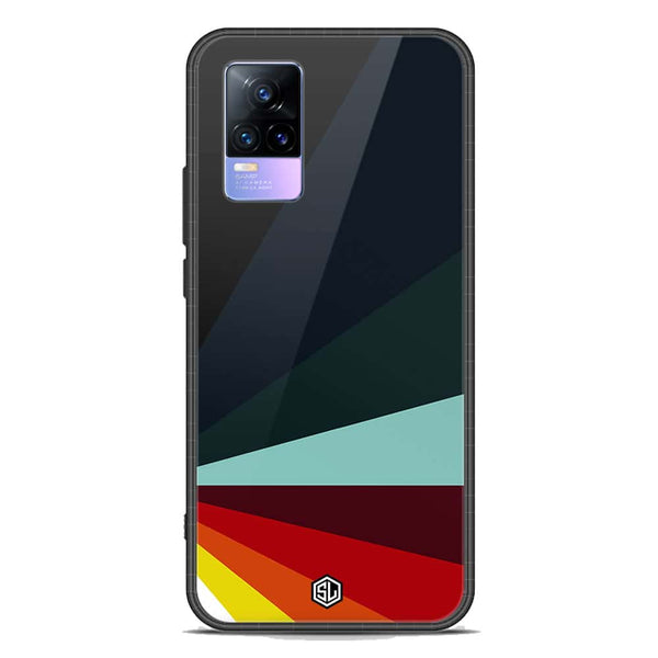 Retro Stripes Series Soft Phone Case - Premium Glass Case - Vivo V21e