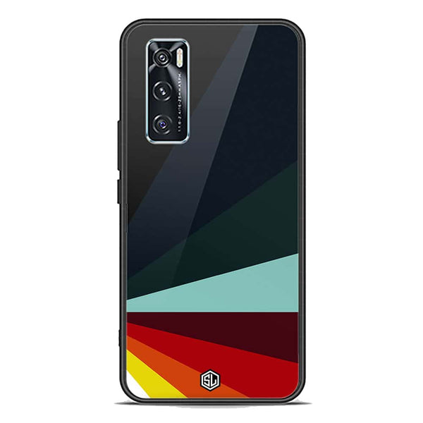 Retro Stripes Series Soft Phone Case - Premium Glass Case - Vivo V20 SE