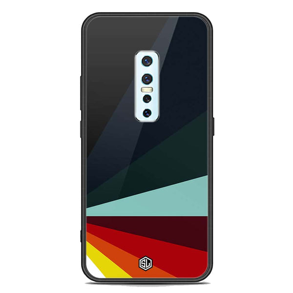 Retro Stripes Series Soft Phone Case - Premium Glass Case - Vivo V17 Pro