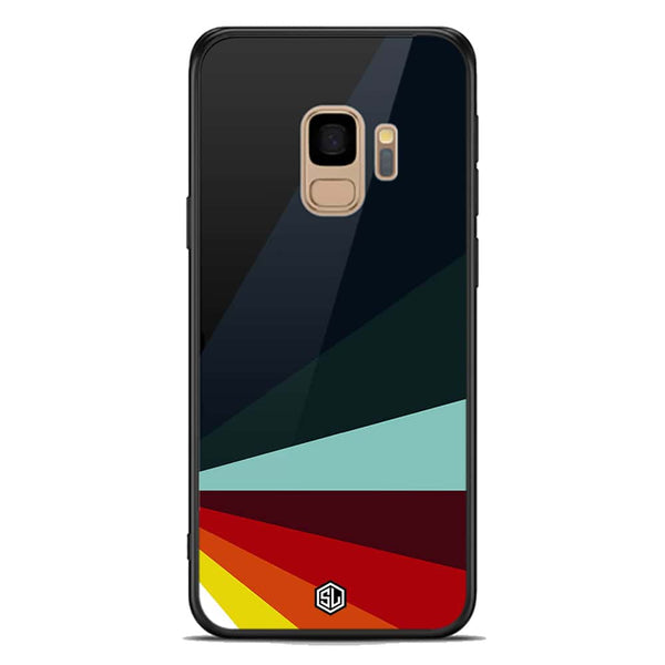 Retro Stripes Series Soft Phone Case - Premium Glass Case - Samsung Galaxy S9