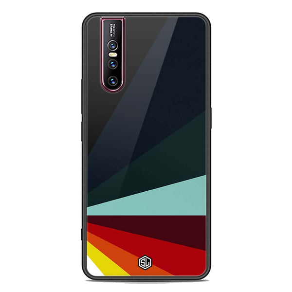 Retro Stripes Series Soft Phone Case - Premium Glass Case - Vivo V15 Pro