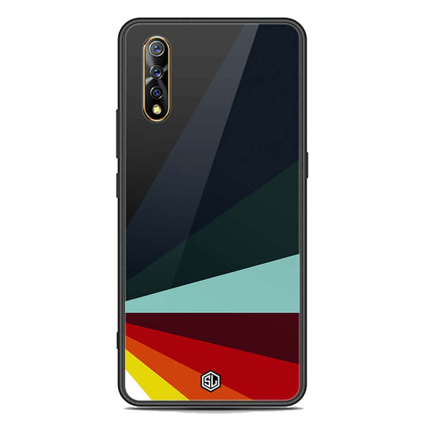 Retro Stripes Series Soft Phone Case - Premium Glass Case - Vivo S1