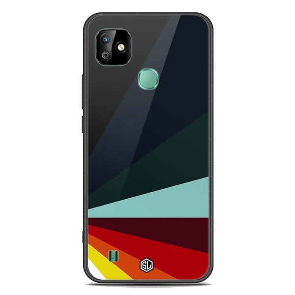 Retro Stripes Series Soft Phone Case - Premium Glass Case - Infinix Smart HD 2021