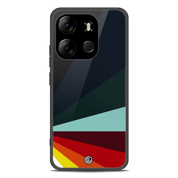 Retro Stripes Series Soft Phone Case - Premium Glass Case - Infinix Smart 7