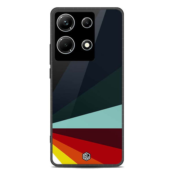 Retro Stripes Series Soft Phone Case - Premium Glass Case - Infinix Note 30