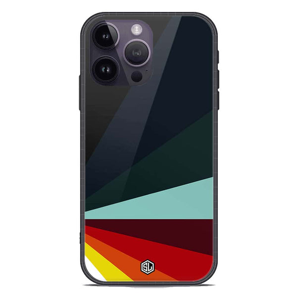 Retro Stripes Series Soft Phone Case - Premium Glass Case - iPhone 14 Pro