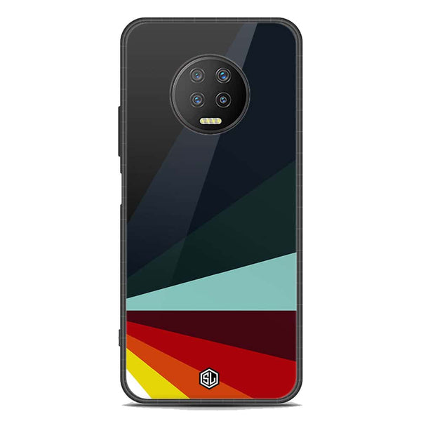 Retro Stripes Series Soft Phone Case - Premium Glass Case - Infinix Note 7