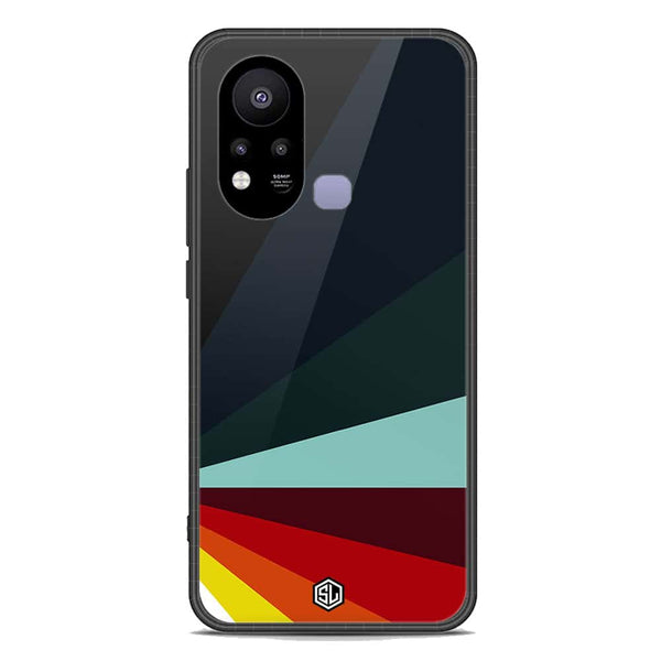 Retro Stripes Series Soft Phone Case - Premium Glass Case - Infinix Hot 11s