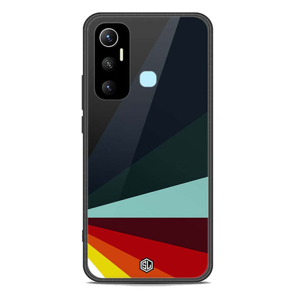 Retro Stripes Series Soft Phone Case - Premium Glass Case - Infinix Hot 11
