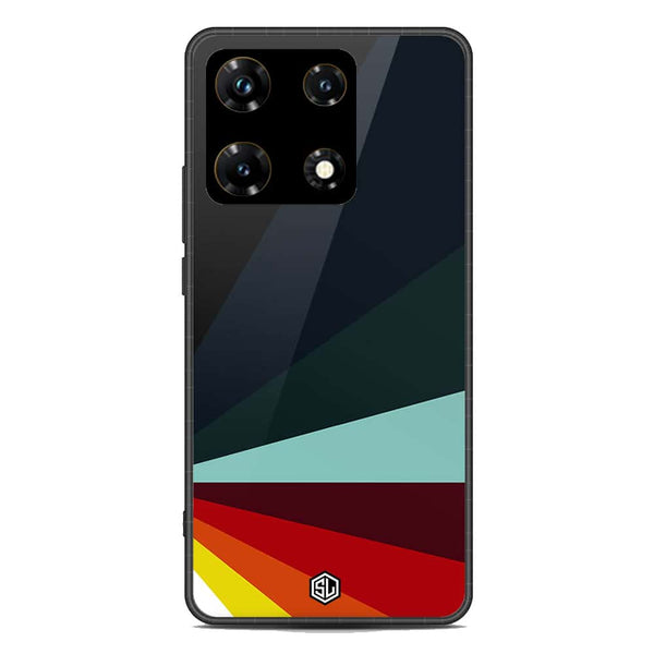 Retro Stripes Series Soft Phone Case - Metal Case - Infinix Note 30 Pro