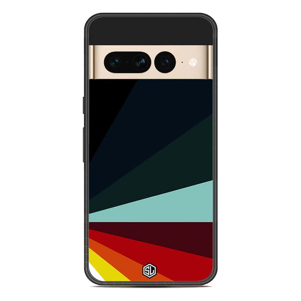 Retro Stripes Series Soft Phone Case - Metal Case - Google Pixel 7 Pro