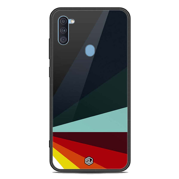 Retro Stripes Series Soft Phone Case - Premium Glass Case - Samsung Galaxy M11