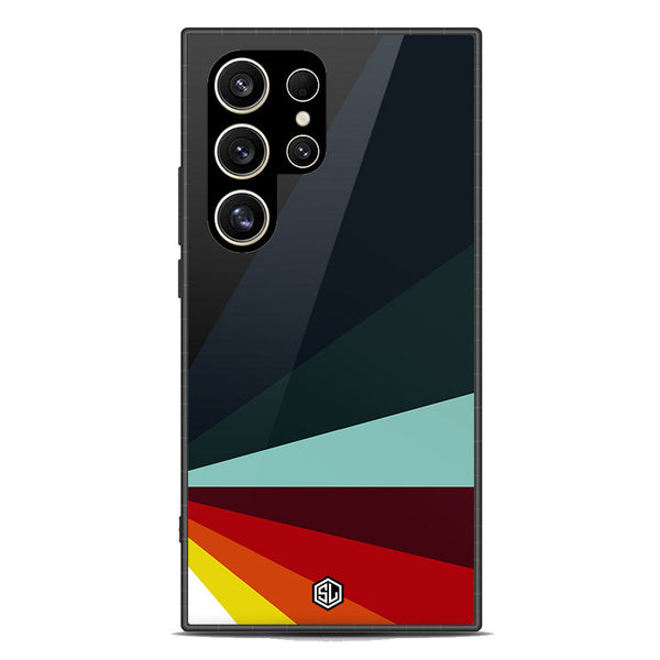 Retro Stripes Series Soft Phone Case - Premium Glass Case - Samsung Galaxy S24 Ultra