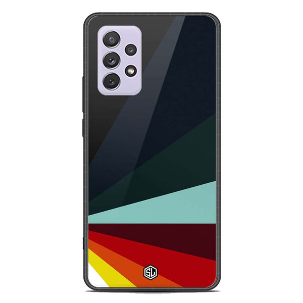 Retro Stripes Series Soft Phone Case - Premium Glass Case - Samsung Galaxy A72