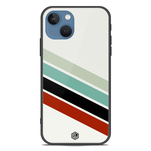 Retro Stripes Series Soft Phone Case - Premium Glass Case - iPhone 13