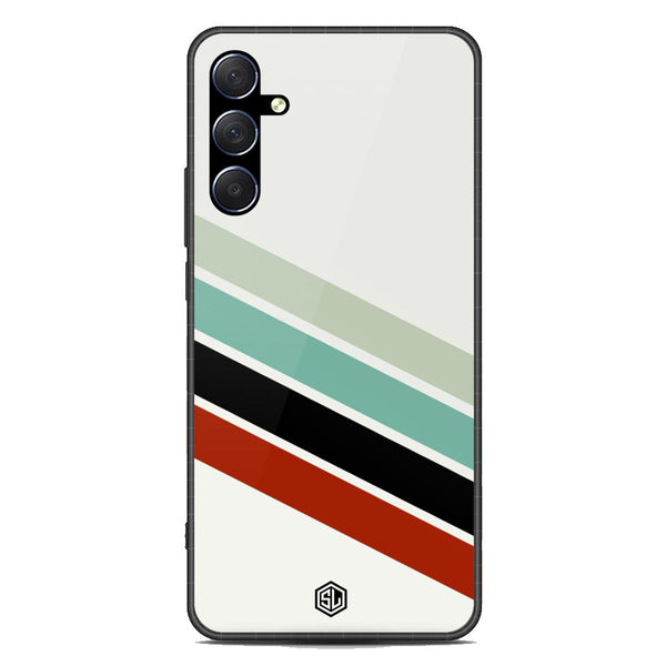 Retro Stripes Series Soft Phone Case - Premium Glass Case - Samsung Galaxy M53