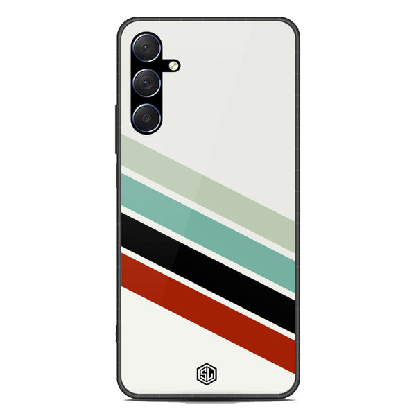 Retro Stripes Series Soft Phone Case - Premium Glass Case - Samsung Galaxy M54