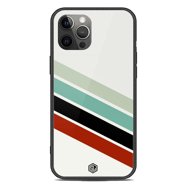 Retro Stripes Series Soft Phone Case - Premium Glass Case - iPhone 12 Pro Max