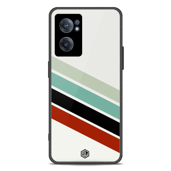 Retro Stripes Series Soft Phone Case - Premium Glass Case - OnePlus Nord CE 2 5G
