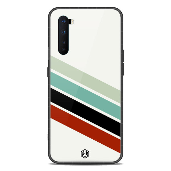 Retro Stripes Series Soft Phone Case - Premium Glass Case - OnePlus Nord