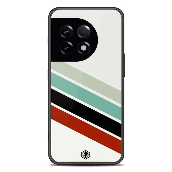 Retro Stripes Series Soft Phone Case - Premium Glass Case - OnePlus Ace 2