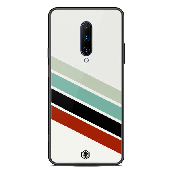 Retro Stripes Series Soft Phone Case - Premium Glass Case - OnePlus 7 Pro