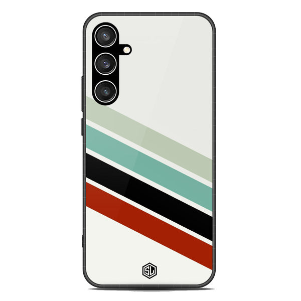 Retro Stripes Series Soft Phone Case - Premium Glass Case - Samsung Galaxy S23 FE