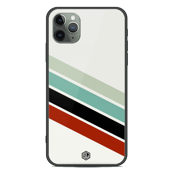 Retro Stripes Series Soft Phone Case - Premium Glass Case - iPhone 11 Pro Max