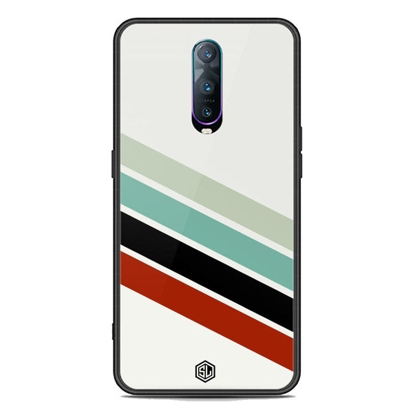 Retro Stripes Series Soft Phone Case - Premium Glass Case - Oppo R17 Pro
