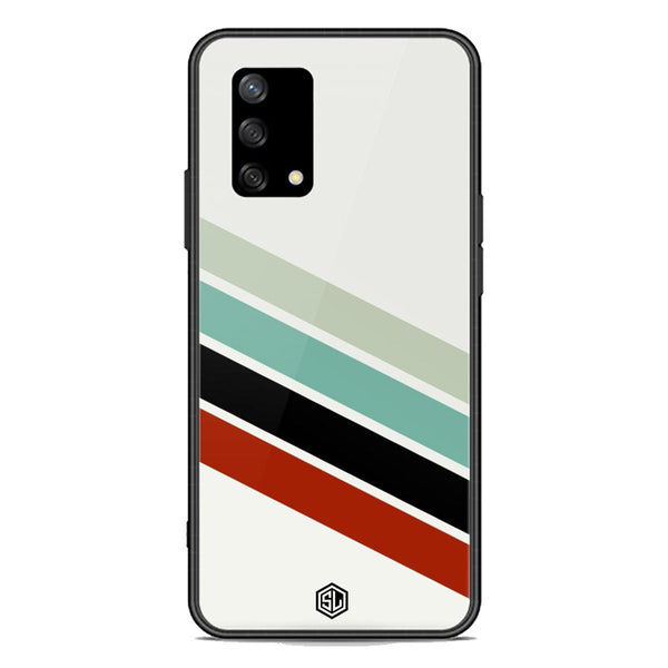Retro Stripes Series Soft Phone Case - Premium Glass Case - Oppo F19s